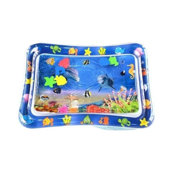 Tapete Inflável para Bebês - Piscina Infantil de PVC para Brincar e Aprender Imagem de Tapete Inflável para Bebês - Piscina Infantil de PVC para Brincar e Aprender