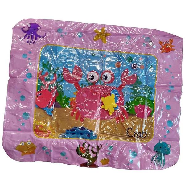 Imagem de Tapete Interativo Inflavel De Agua Para Bebe 66X50X6 Rosa