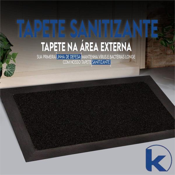 Imagem de TAPETE KAPAZI SANITIZANTE PRETO 38x58 E 40x60  Carpete