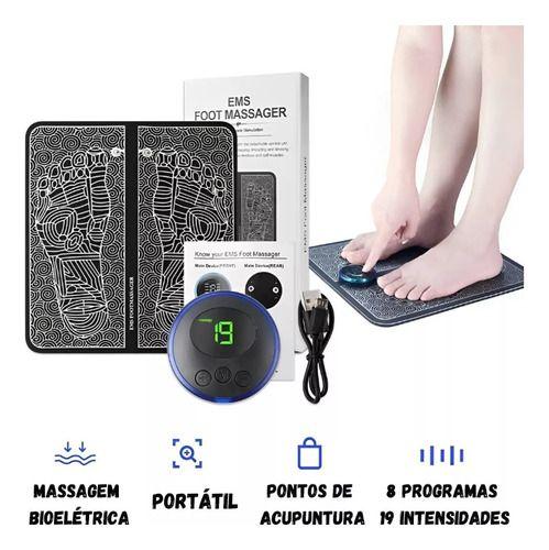 Imagem de Tapete Massageador com Pulso Elétrico para Pés e Pernas - Alívio e Descanso para Seus Pés