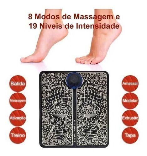 Imagem de Tapete Massageador Ems Tens Elétrico Para Pés Fisioterapia O Melhor