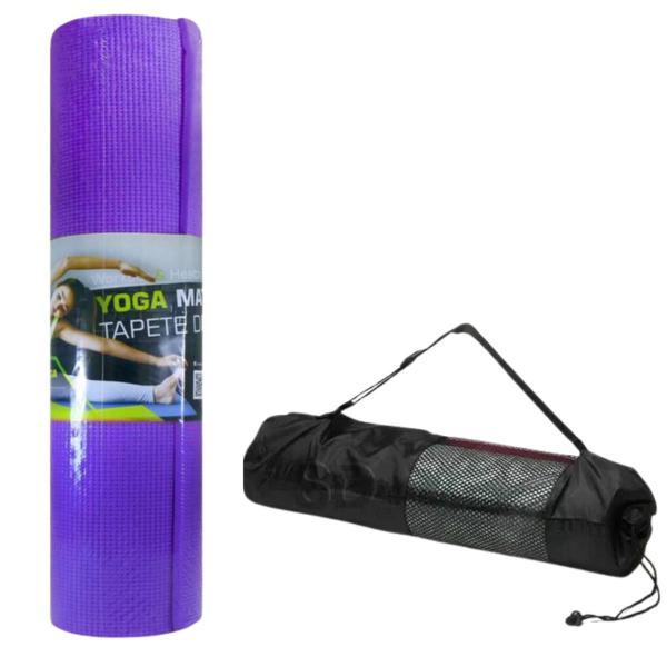 Imagem de Tapete MBFit Antiderrapante Flexível Para Yoga Pilates Ginástica e Meditação