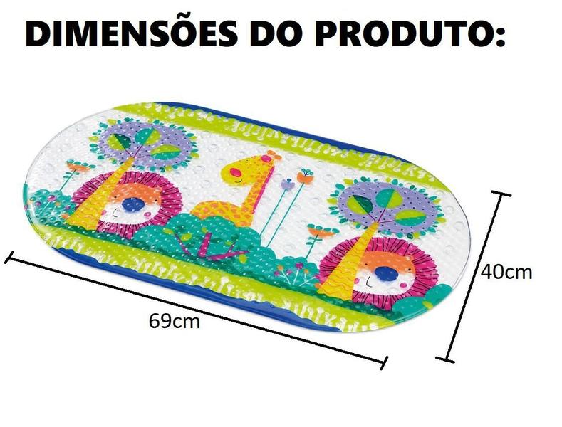 Imagem de Tapete Para Banheiro Box Antiderrapante Infantil Multikids