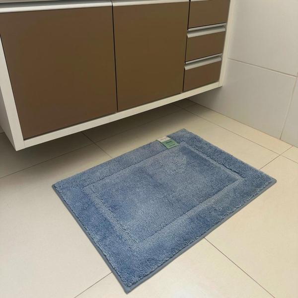 Imagem de Tapete para Banheiro Quarto Porta Antiderrapante Extra Soft Macio Varias Cores - 50x70cm Athenas 2