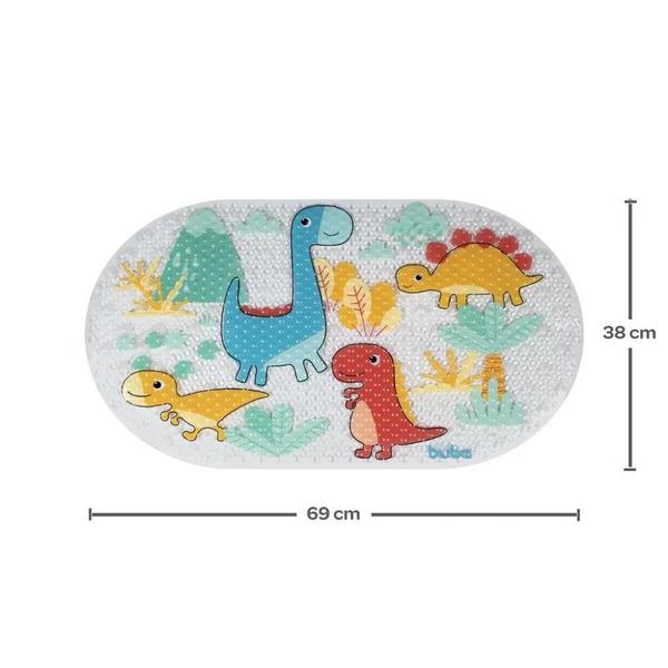 Tapete Para Banho Infantil Dinossauros C/ Ventosa 13201 Buba Imagem de Tapete Para Banho Infantil Dinossauros C/ Ventosa 13201 Buba