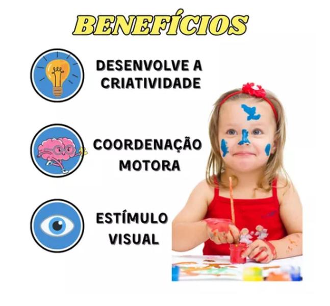 Imagem de Tapete Para Colorir Infantil Unicórnio Samba Toys Com Canetinhas