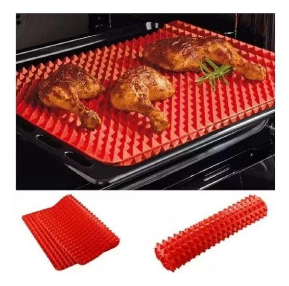 Imagem de Tapete Para Forno Culinário Silicone Assadeira 220c 40x28