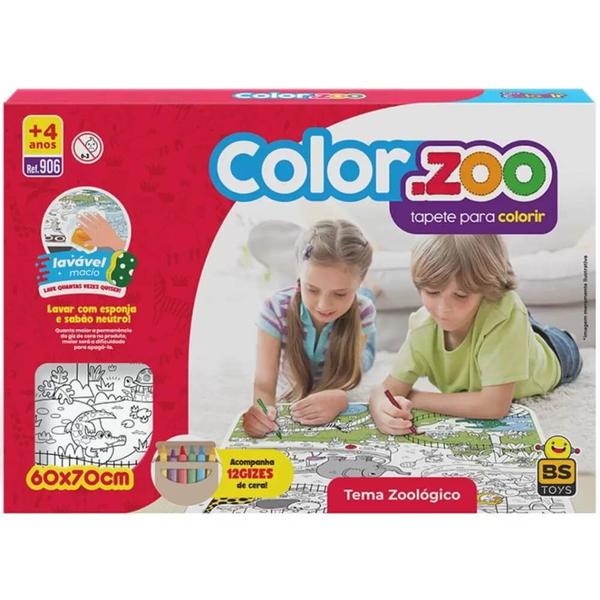 Imagem de Tapete para pintura color zoo bs toys