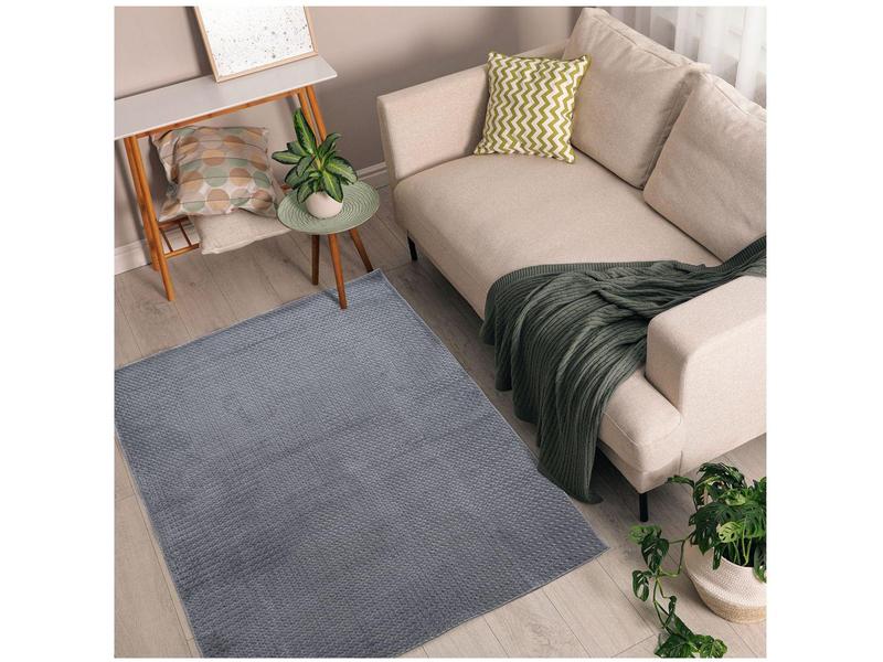 Tapete para Sala Retangular Antiderrapante 100x140cm Cristal Jolitex Tapete para Sala Retangular Antiderrapante 100x140cm Cristal Jolitex