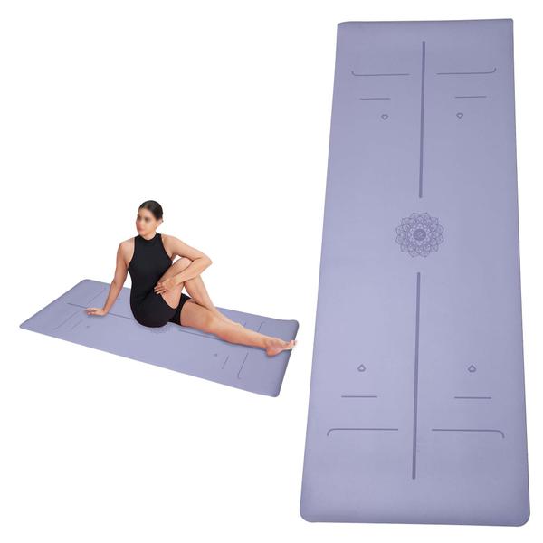 Imagem de Tapete para Yoga Pilates Grosso 10mm Premium Esteira Tatame Super Resistente Grande Emborrachado Academia em Casa Silencioso Ginástica Fitness Cardio 