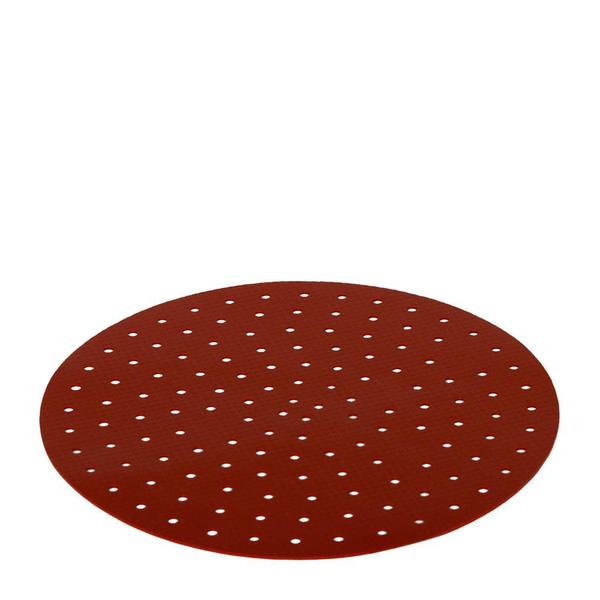 Imagem de Tapete Perfurado de Silicone Para Air Fryer 22 cm Ø Vermelho VEM