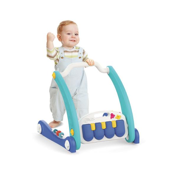 Tapete Piano de Atividade e Andador PlayWalker Azul Maxibaby - Maxi Baby Imagem de Tapete Piano de Atividade e Andador PlayWalker Azul Maxibaby
