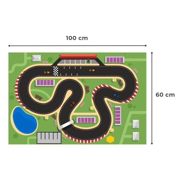 Imagem de Tapete Pista Carrinhos Corrida Hot Cidade Grande