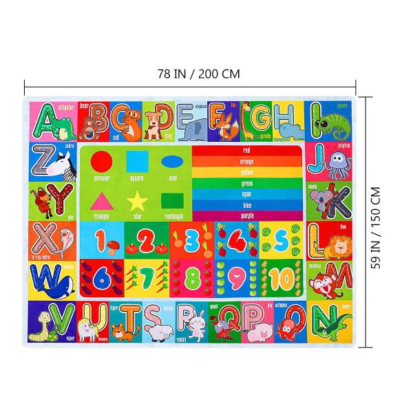 Imagem de Tapete Playtime Collection ABC, Numbers and Shapes IMIKEYA 200x150cm