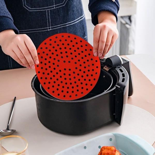 Imagem de Tapete Protetor Silicone Redondo Para Air Fryer