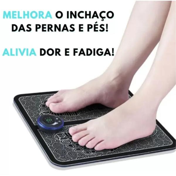 Imagem de Tapete Pulso Elétrico Perna Pés Ems Almofada De Massagem Pé Alívio Do Cansaço e Fadiga