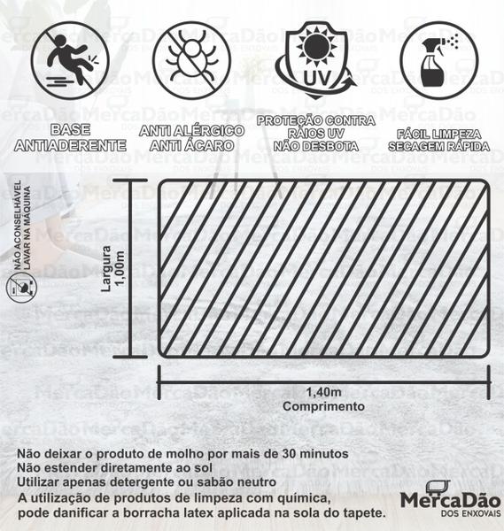 Imagem de Tapete Sala Luxo Sem Pelo 100 x 140 Geométrico Copas Marrom