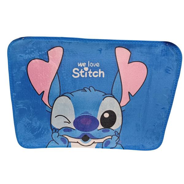 Imagem de Tapete Stitch Infantil Sublimado Flannel Vários Personagens Impressão Digital Antiderrapante