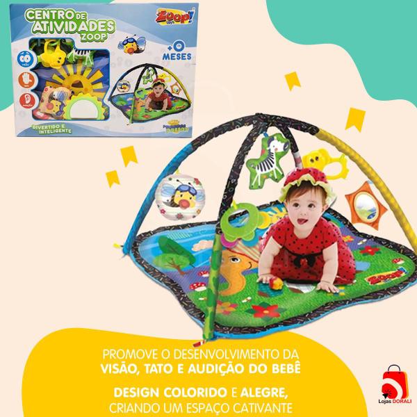 Imagem de Tapete Tatame Bebe Infantil Tummy Time Visão Tato Lavável