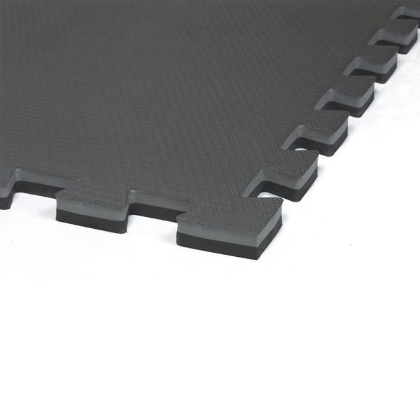 Tapete Tatame EVA 100x100x2cm 20mm Escola a sua Cor Preto e Cinza Escuro - Eva Sola Imagem de Tapete Tatame EVA 100x100x2cm 20mm Escola a sua Cor Preto e Cinza Escuro