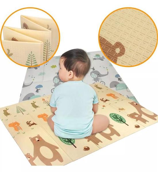 Tapete Tatame Impermeável Térmico Educativo Bebê Dupla Face - Zoop Toys Imagem de Tapete Tatame Impermeável Térmico Educativo Bebê Dupla Face