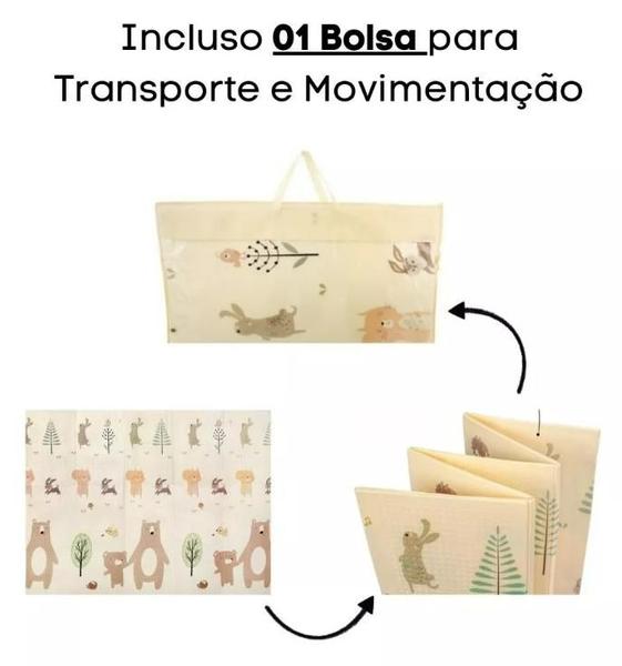 Tapete Tatame Impermeável Térmico Educativo Bebê Dupla Face - Zoop Toys Imagem de Tapete Tatame Impermeável Térmico Educativo Bebê Dupla Face