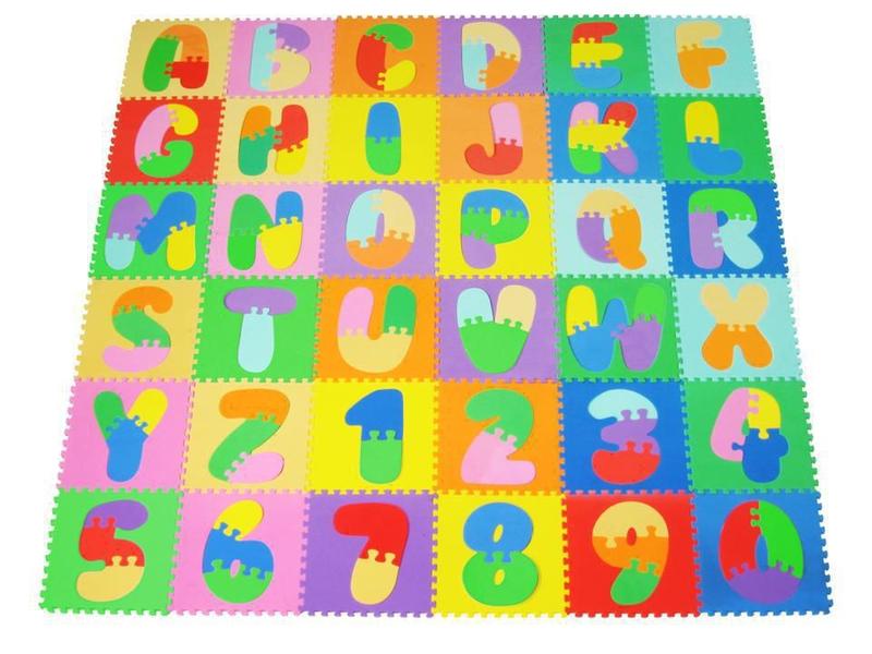 Tapete Tatame Infantil Em Eva Alfabeto 26 Peças - Mingone Imagem de Tapete Tatame Infantil Em Eva Alfabeto 26 Peças