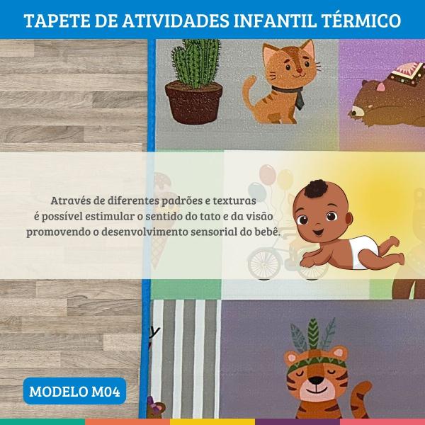 Imagem de Tapete Térmico Infantil Portátil Para Atividades Bebês M04
