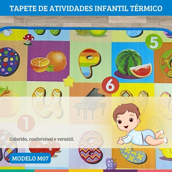 Imagem de Tapete Térmico Infantil Portátil Para Atividades Bebês M07