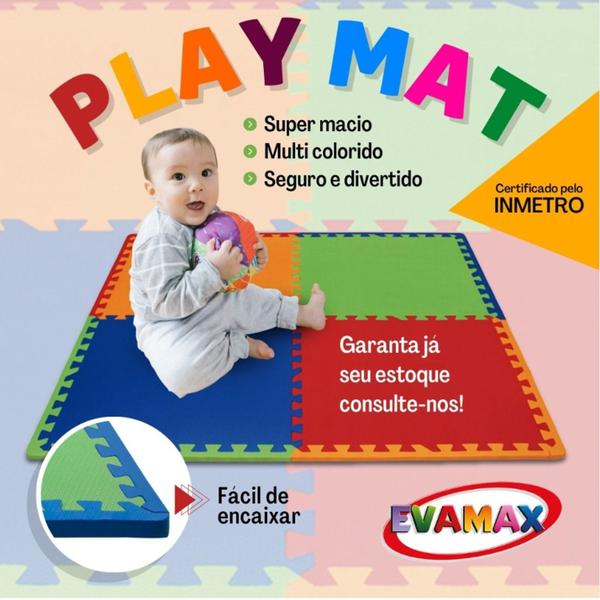 Imagem de Tapete Texturizado Play Mat 52x52cm 8mm EVAMAX