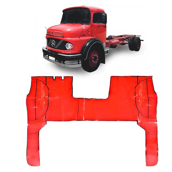 TAPETE VINIL CAMINHAO mercedes 1313 1113 1513 VERMELHO - MANOS TAPETES Imagem de TAPETE VINIL CAMINHAO mercedes 1313 1113 1513 VERMELHO