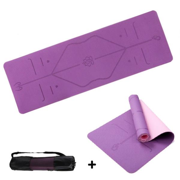 Imagem de Tapete Yoga Linha de Posição Pilate Anti-slip Colchonete TPE