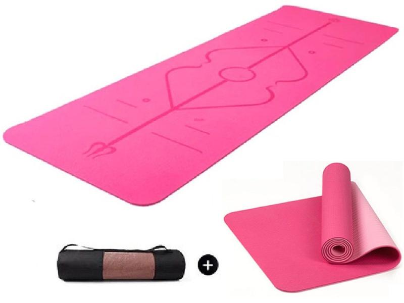 Imagem de Tapete Yoga Linha de Posição Pilates Anti-slip TPE Funcional