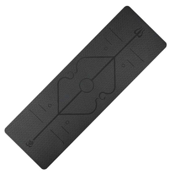 Tapete Yoga Linha de Posição TPE Pilates Anti-slip Exercício - OCCY Imagem de Tapete Yoga Linha de Posição TPE Pilates Anti-slip Exercício