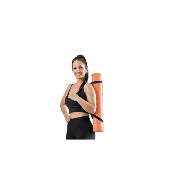 Imagem de Tapete Yoga Mat Com Alça - Colchonete Ginástica Pilates Fit - Hidrolight Laranja