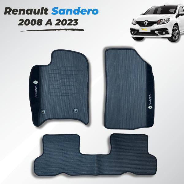 Imagem de Tapetes Automotivos Renault Sandero Ano 08 09 10 11 12 13 14 15 16 17 18 19 22 21 22 23 Reforçado