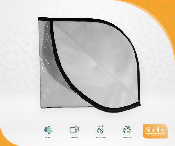 Imagem de Tapetes Higiênicos Laváveis Shelby Moda Pet 5un G 90x100cm