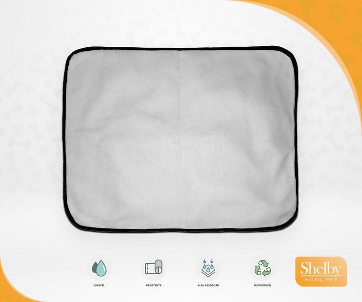 Tapetes Higiênicos Laváveis Shelby Moda Pet 5un G1 100x120cm Imagem de Tapetes Higiênicos Laváveis Shelby Moda Pet 5un G1 100x120cm