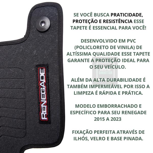 Imagem de Tapetes Para Carro Jogo Renegade 2015 A 23 A Pronta Entrega!