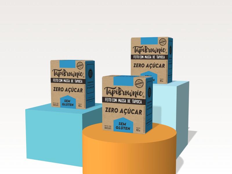 Tapibrownie Zero Açúcar 12 unidades Chocolate Sem Glúten Imagem de Tapibrownie Zero Açúcar 12 unidades Chocolate Sem Glúten