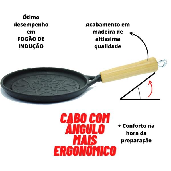 Imagem de Tapioqueira de Ferro Fundido Panela Mineira