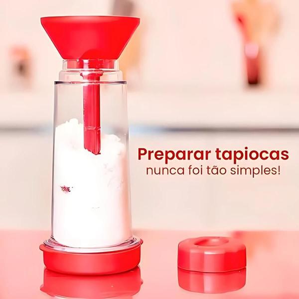 Imagem de Tapioqueira Peneira e Polvilhador para Cozinha - Armazena Tapioca Com NF