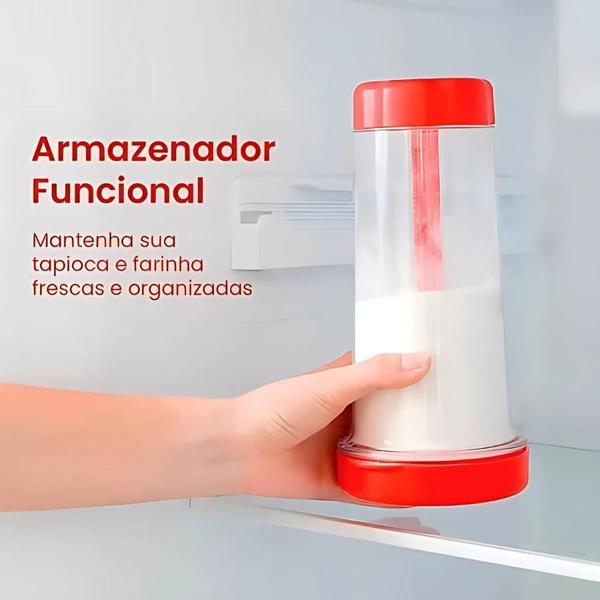 Imagem de Tapioqueira Recipiente e Polvilhadeira para Tapioca e Farinha Com NF