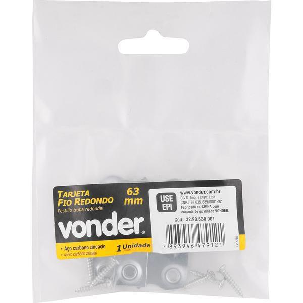 Tarjeta fio redondo zincado 38mm pacote 1 peça - Vonder Imagem de Tarjeta fio redondo zincado 38mm pacote 1 peça - Vonder