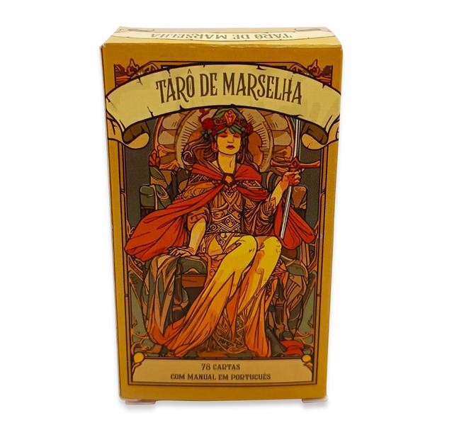 Tarô de Marselha 78 Cartas Alta Qualidade Com Manual - Tarô