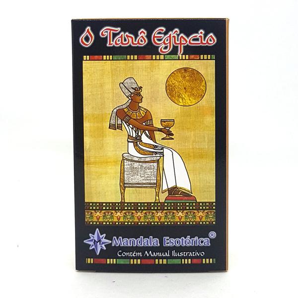 Imagem de Tarô Egípcio Mitologia 78 Cartas Manual Bolsa Cigana