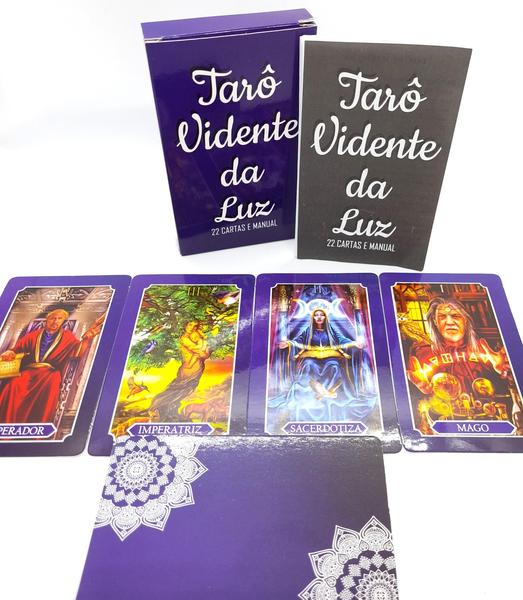 Imagem de Tarô Vidente da Luz Tarô Marselha 22 cartas com Manual