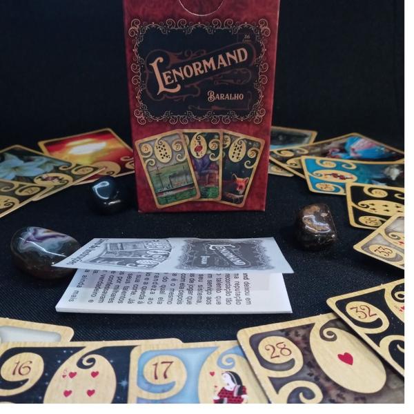 Imagem de Tarot Lenormand  de 36 carta + Lenormand Vermelho de 36 Carta  - Vem com Manual de Explicativo