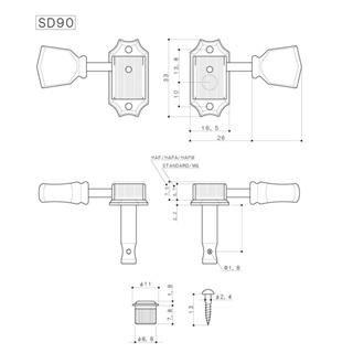 Tarraxa gotoh sd90-sl mgt 3+3 com trava magnun lock trad Imagem de Tarraxa gotoh sd90-sl mgt 3+3 com trava magnun lock trad