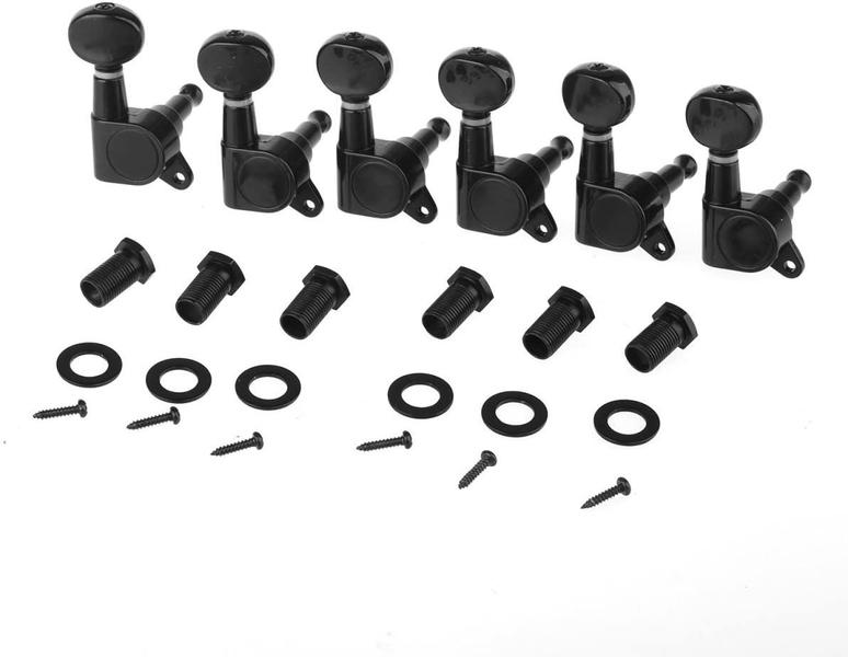 Tarraxa guitarra 6 em linha ronsani blindada mhg500p preta Imagem de Tarraxa guitarra 6 em linha ronsani blindada mhg500p preta